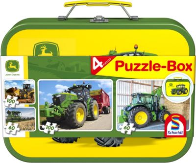 Puzzle Puzzle-Box Verkehrsmittel 4 Kinderpuzzle Set Koffer Neu 