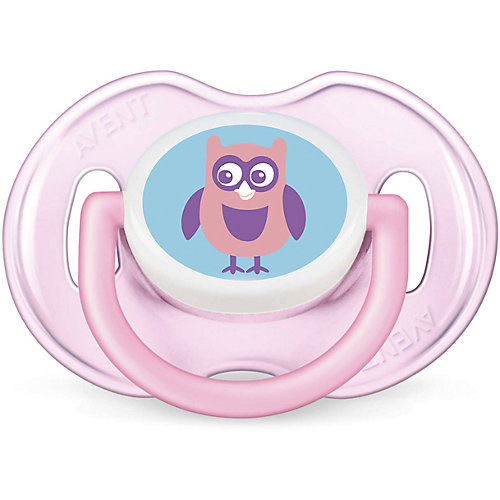 Силиконовая пустышка Classic, 0-6 мес., 2 шт., Philips Avent, розовый/белый от PHILIPS AVENT