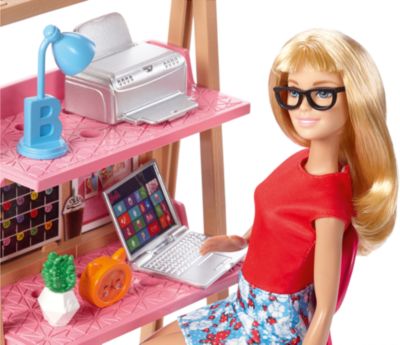 Barbie Möbel Arbeitszimmer & Puppe, Barbie myToys