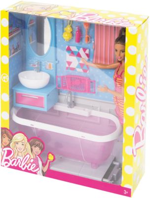 Barbie Möbel Badezimmer & Puppe, Barbie myToys