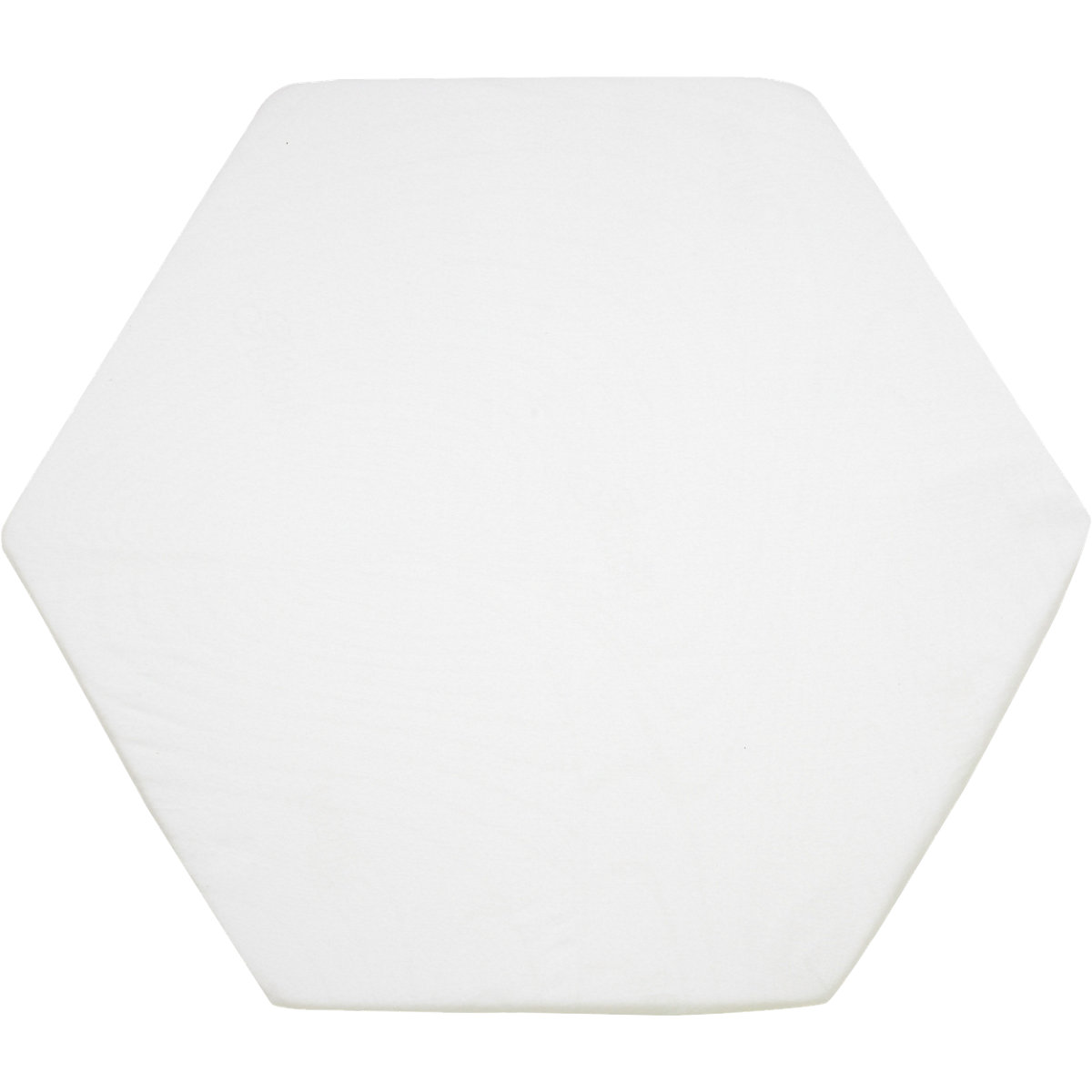 Alvi Spannbettlaken Trikot für 6- und 8-eckige Laufgittermatratzen Jersey weiß 115 x 115 cm