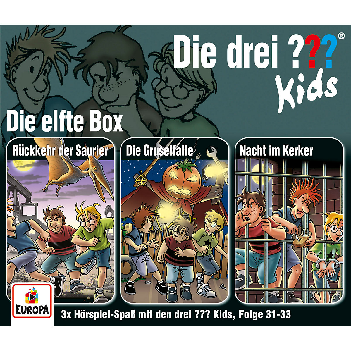 CD Die drei ??? Kids 11 3er Box (Folgen 31-33)