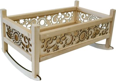 Кроватка – качалка  для кукол, Master wood