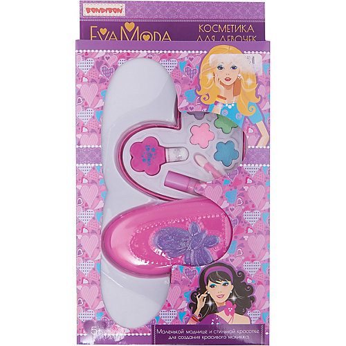 Детская декоративная косметика "Косметичка-сердце" Eva Moda от Bondibon