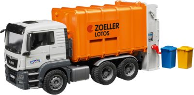Kinder auto LKW Müllwagen 37cm Frontantrieb Müllbehälter angehoben NEU OVP 