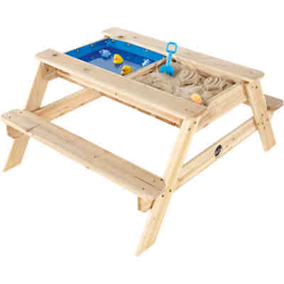 2in1 Sand- & Wasserspieltisch und Picknicktisch aus Holz