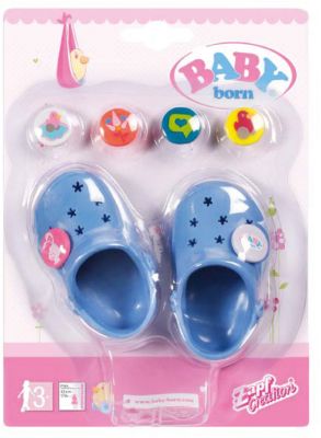 Сандали фантазийные, BABY born, голубые