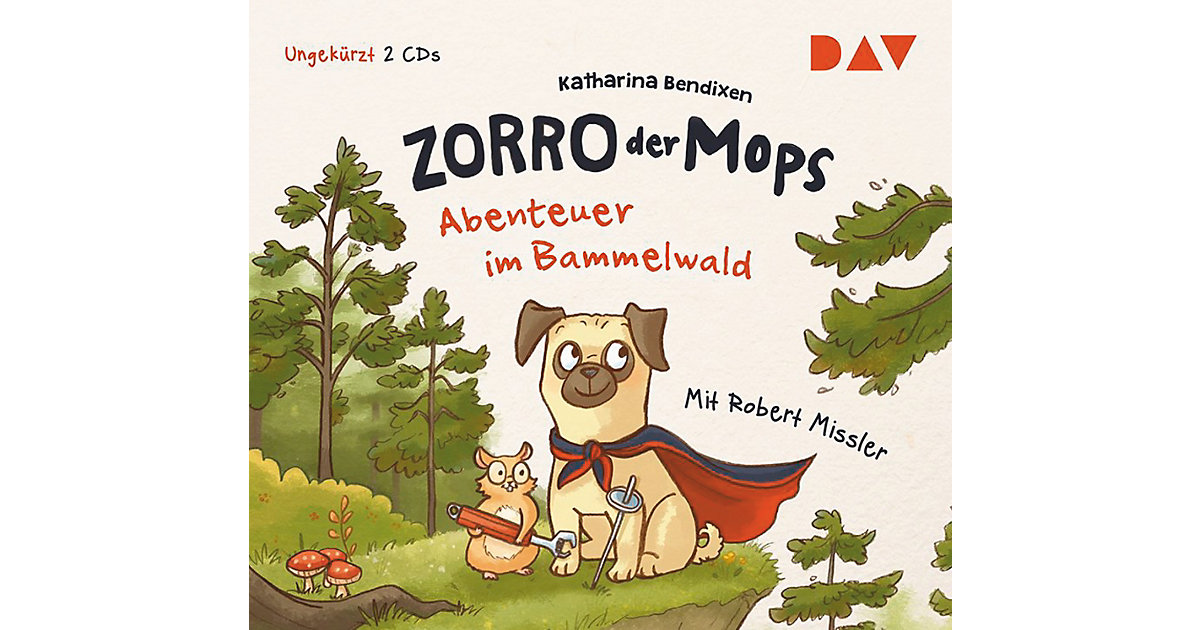 Zorro, der Mops: Abenteuer im Bammelwald, 2 Audio-CDs Hörbuch