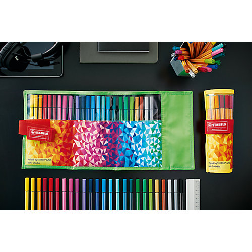 Фломастеры Stabilo "Pen fan", 25 цветов от STABILO
