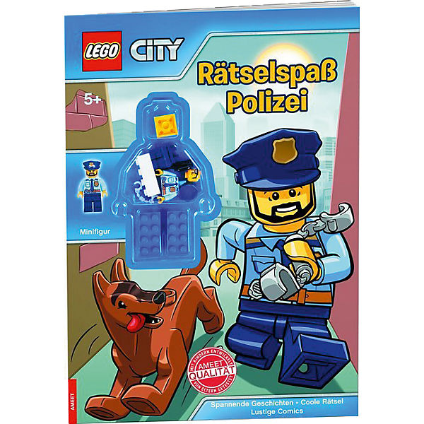 lego city rätselspaß polizei mit minifigur lego  mytoys