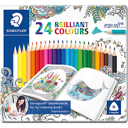 Карандаши цветные Ergosoft, 24 цвета, "Johanna Basford", Staedtler от Staedtler