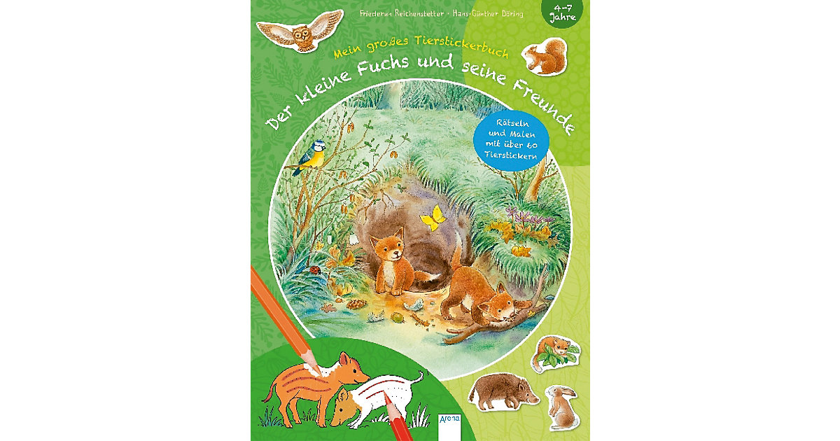 Buch - Mein großes Tierstickerbuch: Der kleine Fuchs und seine Freunde