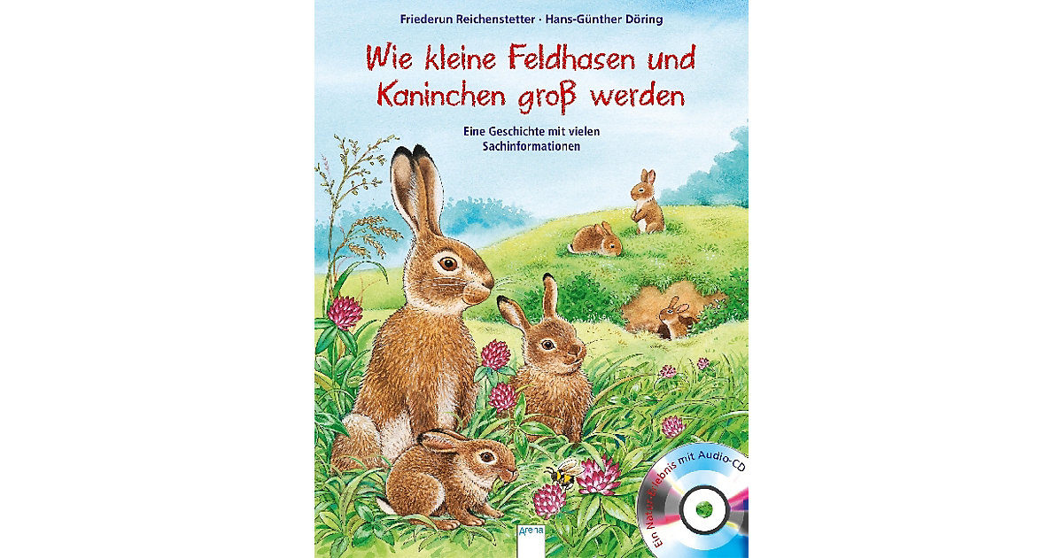Buch - Wie Kleine Feldhasen und Kaninchen werden groß, mit Audio-CD