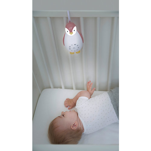 Беспроводная колонка+проигрыватель+ночник пингвинёнок Зои (ZOE). ZAZU. 0+. Серый. Арт. ZA-ZOE-01