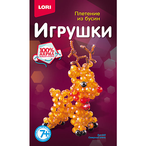 Плетение из бусин "Северный олень" от LORI