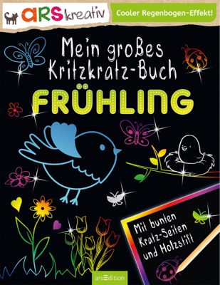 Buch - arsKreativ: Mein großes Kritzkratz-Buch Frühling