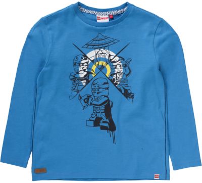 Langarmshirt NINJAGO blau Gr. 104 Jungen Kleinkinder
