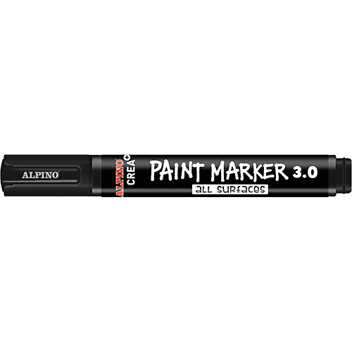 Фломастеры PAINT MARKER, цвет белый/черный, 2 цв. от ALPINO