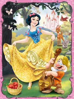 Пазлы Влюблённая Белоснежка, 2 в 1 + мемо