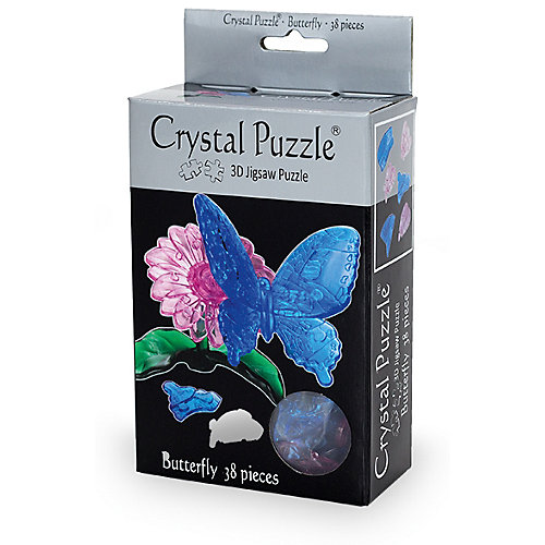 Кристаллический пазл 3D "Голубая бабочка", Crystal Puzzle от Crystal Puzzle