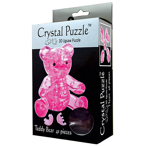 Кристаллический пазл 3D "Розовый мишка", Crystal Puzzle от Crystal Puzzle