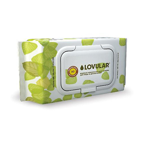 Влажные фито-салфетки Lovular, 40 шт - разноцветный