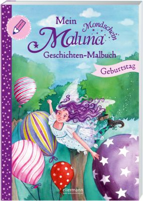 Buch - Mein Maluna Mondschein Geschichten-Malbuch: Geburtstag