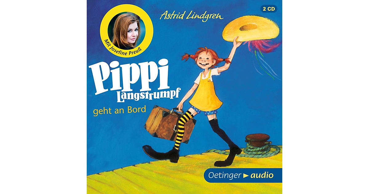 Pippi Langstrumpf geht an Bord, 2 Audio-CDs Hörbuch