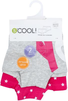 Трусы, 2 шт для девочки S'cool