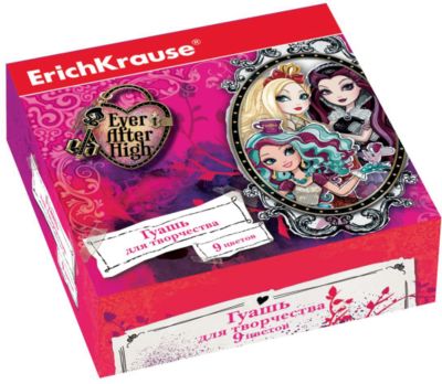 Гуашь Ever After High, 9 цветов по 20мл