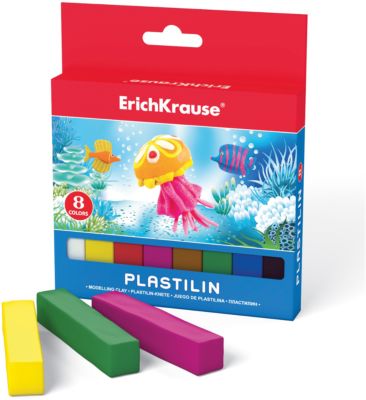 Пластилин 8 цветов, 120г