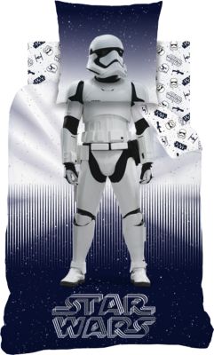 Wende- Kinderbettw�sche Star Wars Stormtrooper, 135 x 200 cm blau