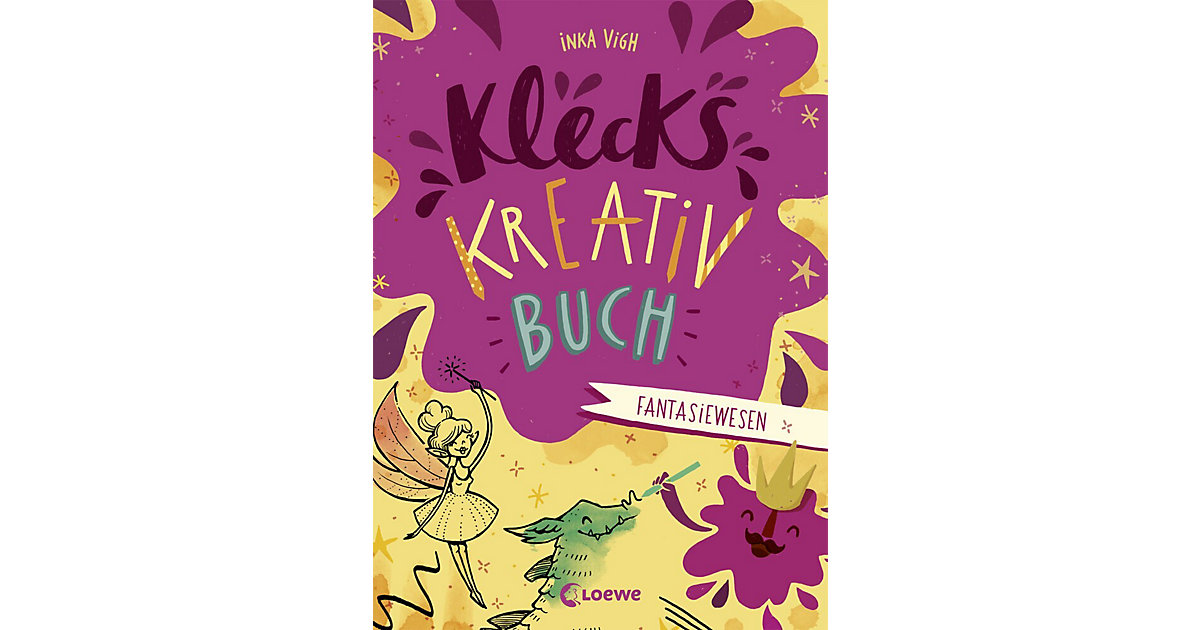 Buch - Klecks-Kreativbuch: Fantasiewesen