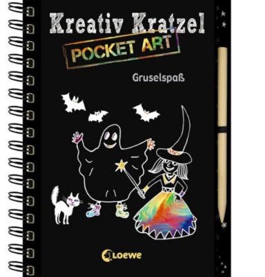 Buch - Kreativ-Kratzel Pocket Art: Gruselspa�