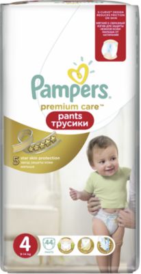 Трусики Pampers Premium Care Pants, 9-14кг, размер 4, 44 шт., Pampers
