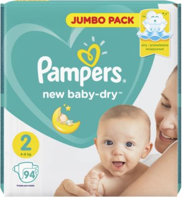 Подгузники Pampers New Baby-Dry, 3-6 кг, 2 размер, 94 шт., Pampers