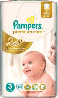 Подгузники Pampers Premium Care Midi, 5-9 кг., 60 шт.
