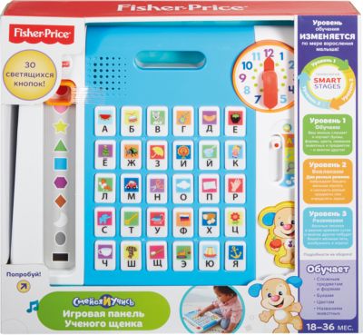 Обучающая панель Ученого Щенка, серия Смейся и учись, Fisher-Price
