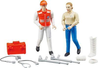 Bruder Rettungshelfer Feuerwehrmann in Uniform mit Zubehör Spielzeugfigur NEU