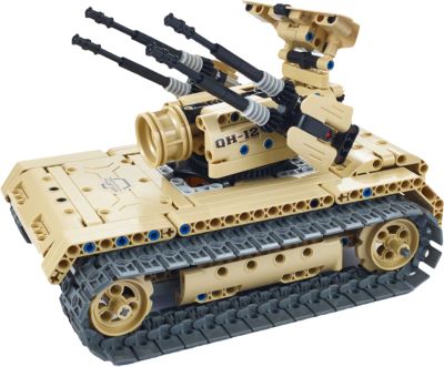 Конструктор электромеханический "Anti-aircraft tank", 457 деталей, QiHui