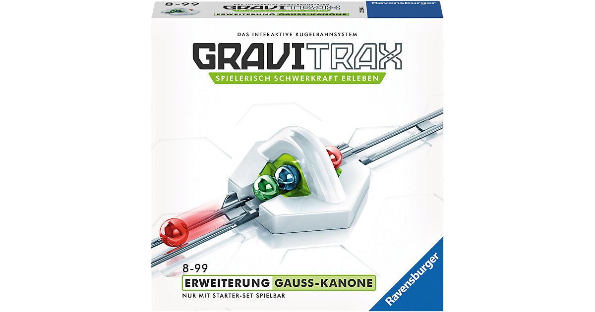 Spielzeug/Kugelbahn: Ravensburger GraviTrax Erweiterung Gauß-Kanone