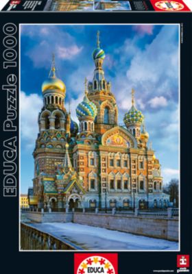 Пазл "Храм Спас на Крови, Санкт-Петербург", 1000 деталей, Educa