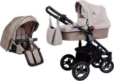 Kombi-Kinderwagen Igo, urban nomad sand&blue, Gestell black, 2015