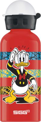 Alu-Trinkflasche Donald, 400 ml rot/wei