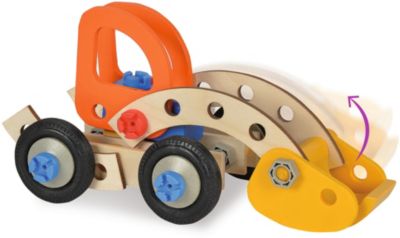 Eichhorn Constructor Bagger Set 180-tlg Schaufelbagger Bausatz Kinder Spielzeug 