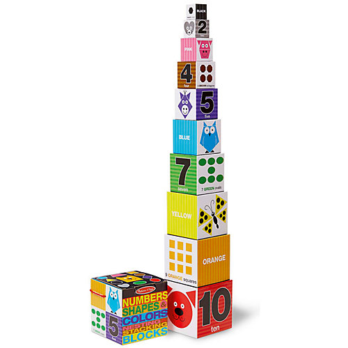 Первые навыки "Цифры, формы и цвета, блоки", Melissa & Doug от Melissa & Doug