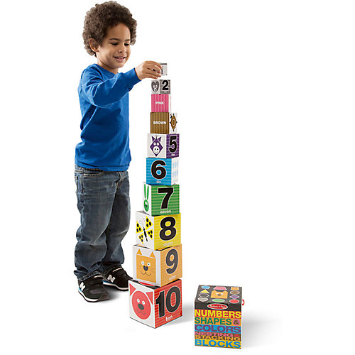 Первые навыки "Цифры, формы и цвета, блоки", Melissa & Doug от Melissa & Doug