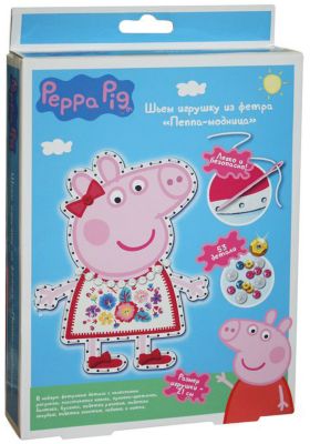 Шьем игрушку из фетра "Пеппа-Модница", Peppa Pig