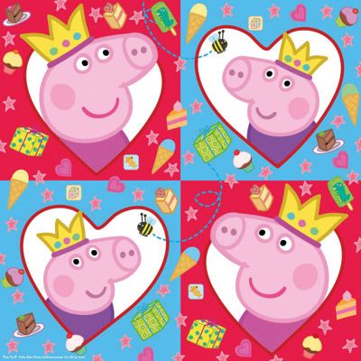 Салфетки  33*33 см, 20 шт., Peppa Pig