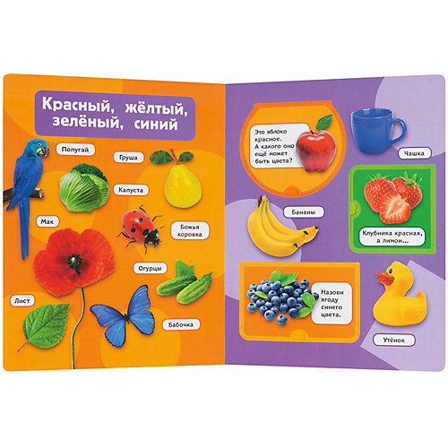 Книжка с окошками "Цвета и формы" от Росмэн